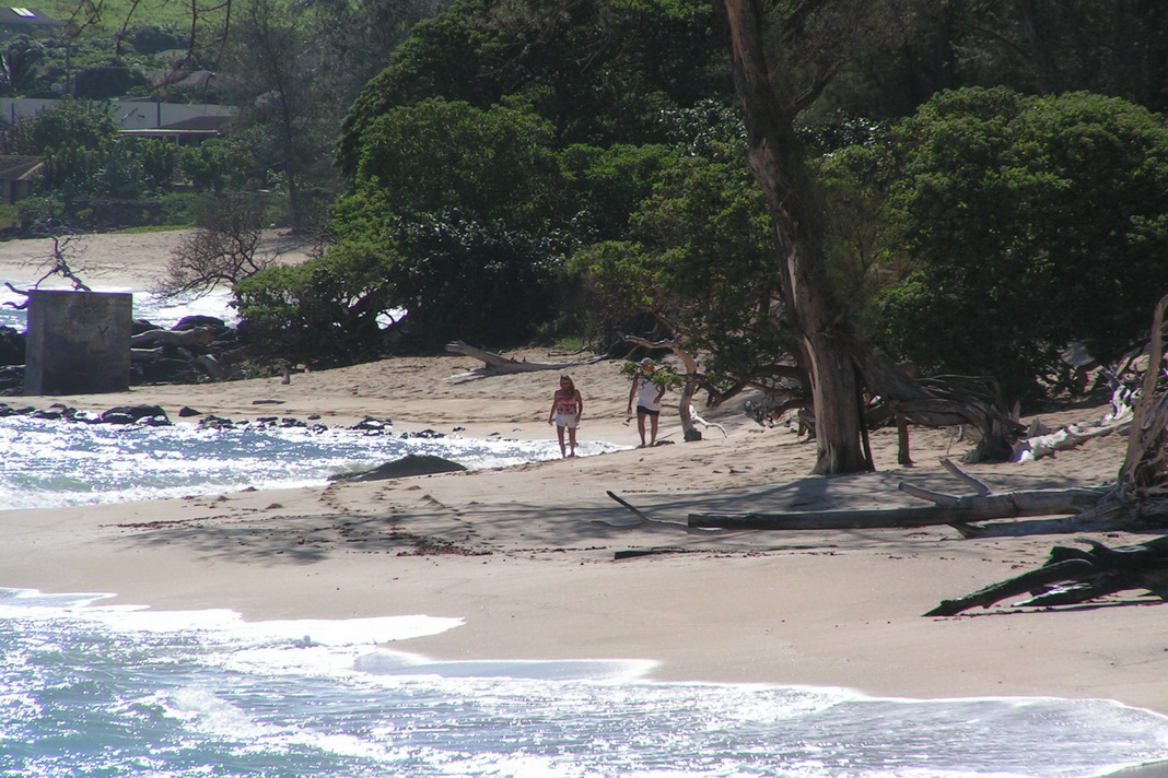 Walking between Baldwin and spreckelsville Beaches Maui